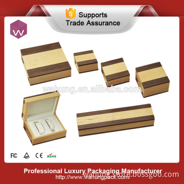 Personalised wooden custom logo empty jewelry gift box (WH-4326)
